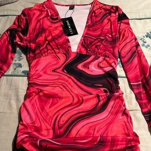 Bodycon low cut dress